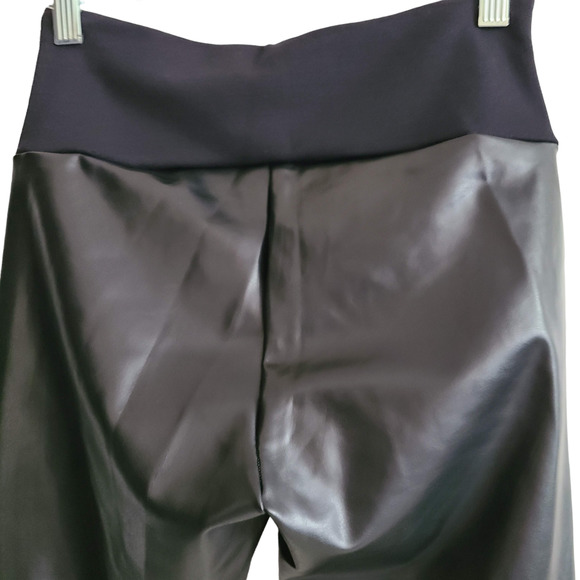 SPANX Assets All Over Faux Leather Leggings 20258R‎ Very Black D28 Women's Small - Picture 5 of 11